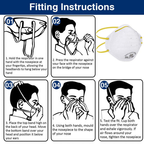 Image of (Pack of 10) FDA Approved KN95 95% Filtering Mask